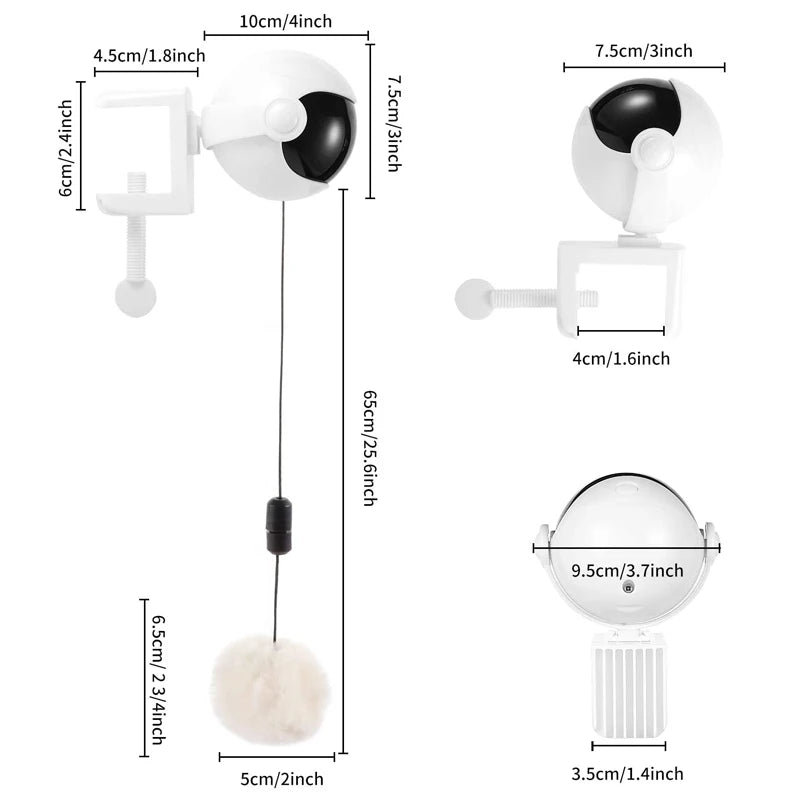 Electric Rotating Cat Teaser Toy