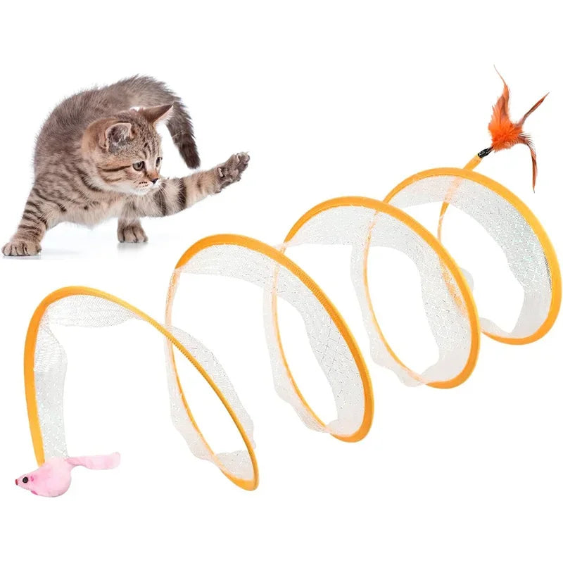 Self-play Cat Hunting Spiral Tunnel Toy