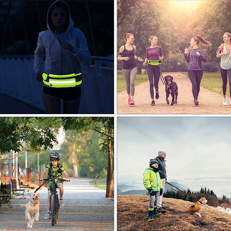 Reflective Hands-Free Dog Running Leash