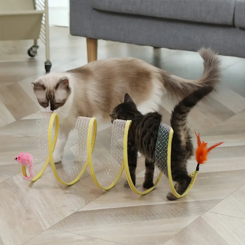 Self-play Cat Hunting Spiral Tunnel Toy