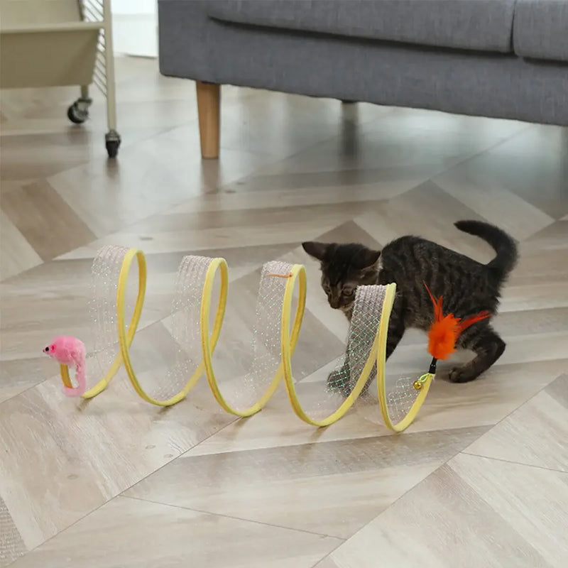 Self-play Cat Hunting Spiral Tunnel Toy