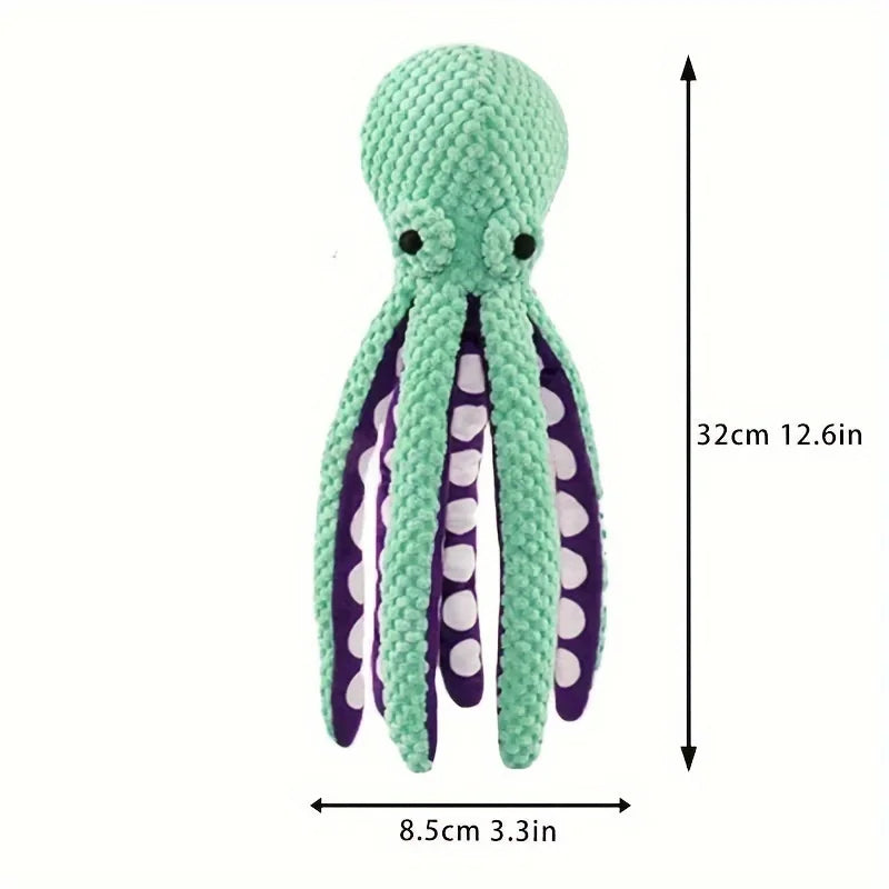 Octopus Plush Squeaky Dog Toys