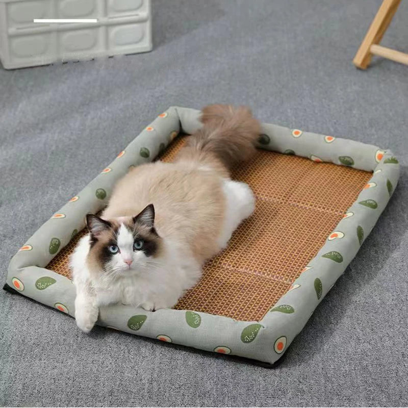 Breathable Rattan Cat Bed