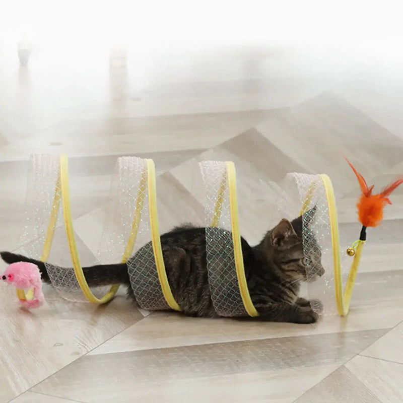 Self-play Cat Hunting Spiral Tunnel Toy